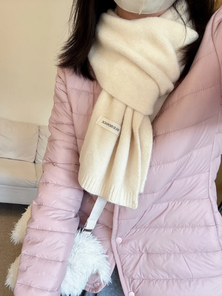 

XiaoYanHome Pink Thin Cotton Jaet Women's Winter Small Size Sweet Slim Fit Base Warm Ribbed Cotton Coat Outerwear