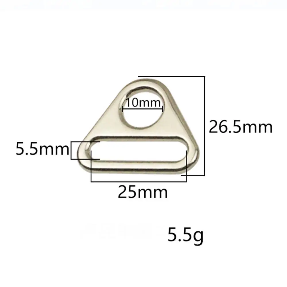 ハンドバッグ、ベルトバックル、ウェビングクライスプ、バックルフックボタン、o-edge財布、8ピース/パック用の調整可能なトライアングルベルトバックル