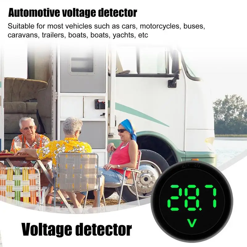 Automatische Batterijspanningsmeter Verbeterd Prestatiebeheer Automobielspanningsdetector Waterdichte En Duurzame Auto-Items