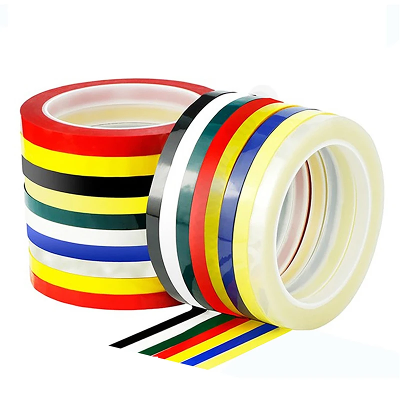 

3/6/10MM 66M Graphic Whiteboard Tape Adhesive Chart Line Grid Electrical Marking Tapes High Temperature Resistant Pinstripe Tape