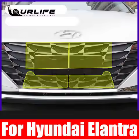 For Hyundai Elantra Avante 2021 2022 2023 2024 CN7 Car Body Styling Grille Grill Insect Prevention Net Trim Front Defend Grid