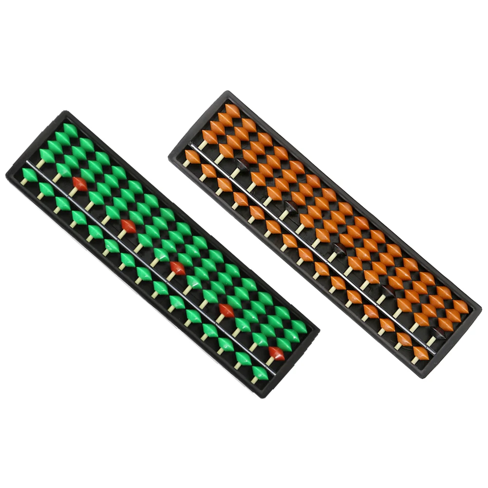 2 Stuks Kleine Telraam Voor Hoofdrekenen Kinderen Educatief Tellen Speelgoed Draagbare Houten Plastic 15 Staven Math Tool