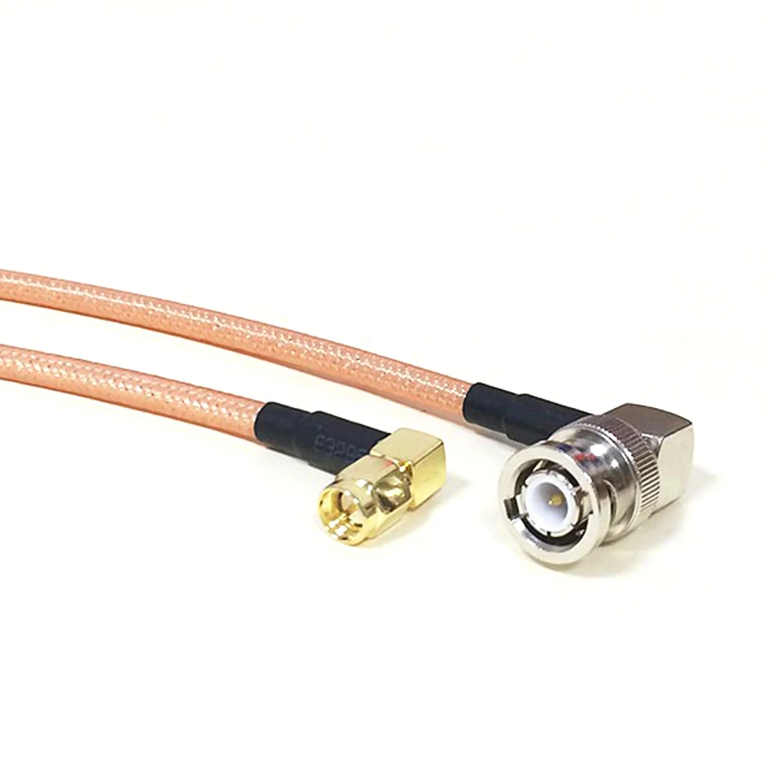 Modem Coaxial Cable BNC Right Angle Male Plug Switch SMA Right Angle Male Plug Connector RG142 Pigtail 50cm 20