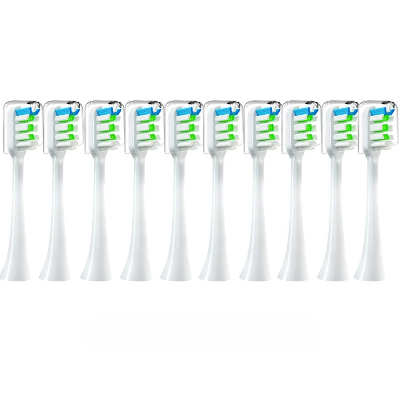 

10PCS Vacuum Sealed Packed Replacement Brush Heads for SOOCAS X3/X3U/X5 Soft Sonic Electric Toothbrush DuPont Cleaning Nozzles