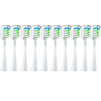 10PCS Vacuum Sealed Packed Replacement Brush Heads for SOOCAS X3/X3U/X5 Soft Sonic Electric Toothbrush DuPont Cleaning Nozzles