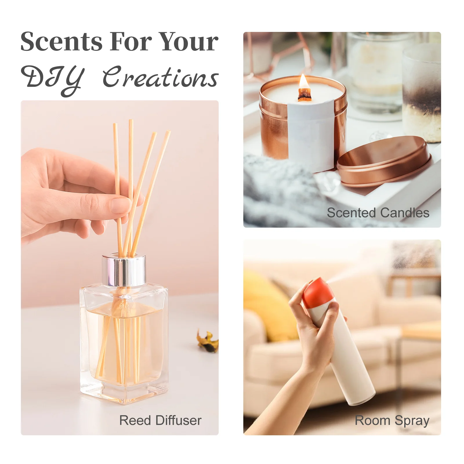 MAYJAM 100ml Fragrance Oil White Santal Amber Chocolate Moroccan Rose Aromatic Essential Oil for Humidifier Diffuser Gift Box - view 6