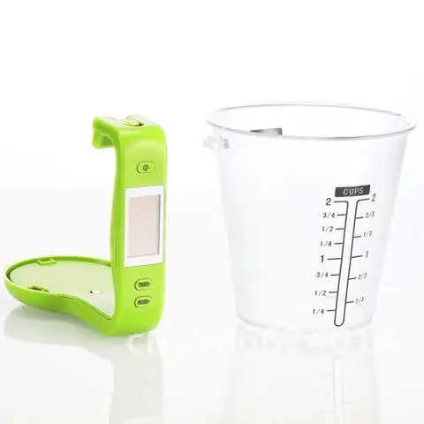 Measuring Cup Digital Kitchen Scales Portable Electronic Beaker Libra Tools Weigh Temperature Measurement Cups