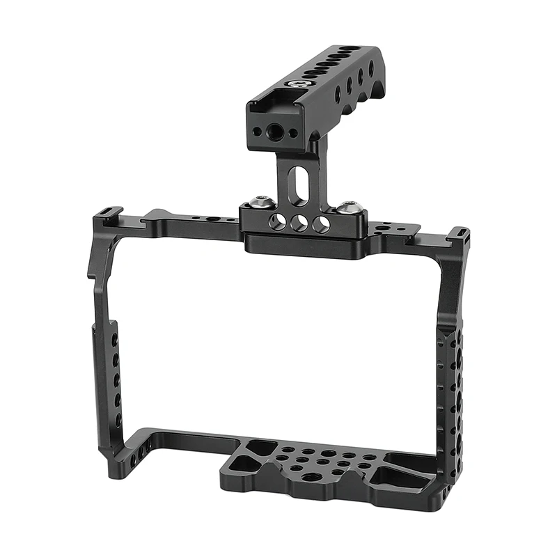 

CAMVATE Full Camera Cage Rig with Top Handle & Cold Shoe Mounts & NATO Rail Special For Panasonic Lumix GH6