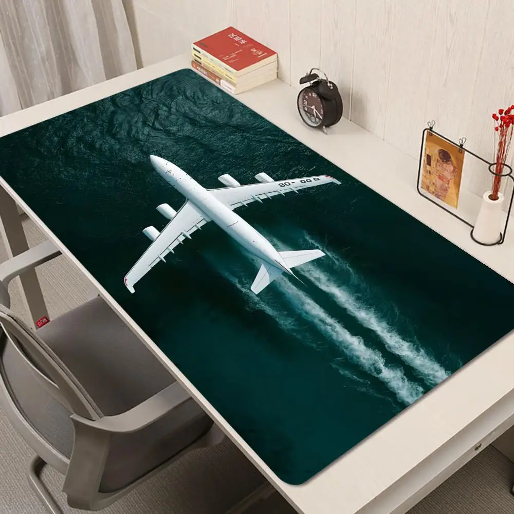 

Коврик для мыши Ocean Plane Aerial, нескользящий игровой коврик для мыши, геймерский коврик для киберспорта, игровой механический коврик для клавиатуры XXL, настольный коврик
