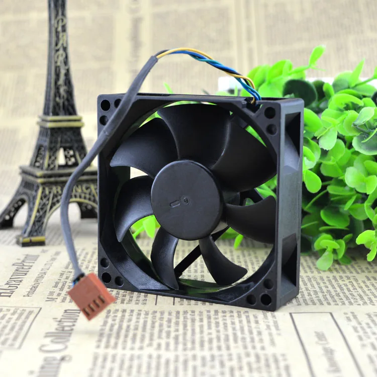 Fã original do PWM, 4Pin, 8025, 12V, 0.35A, DS08025R12UP059