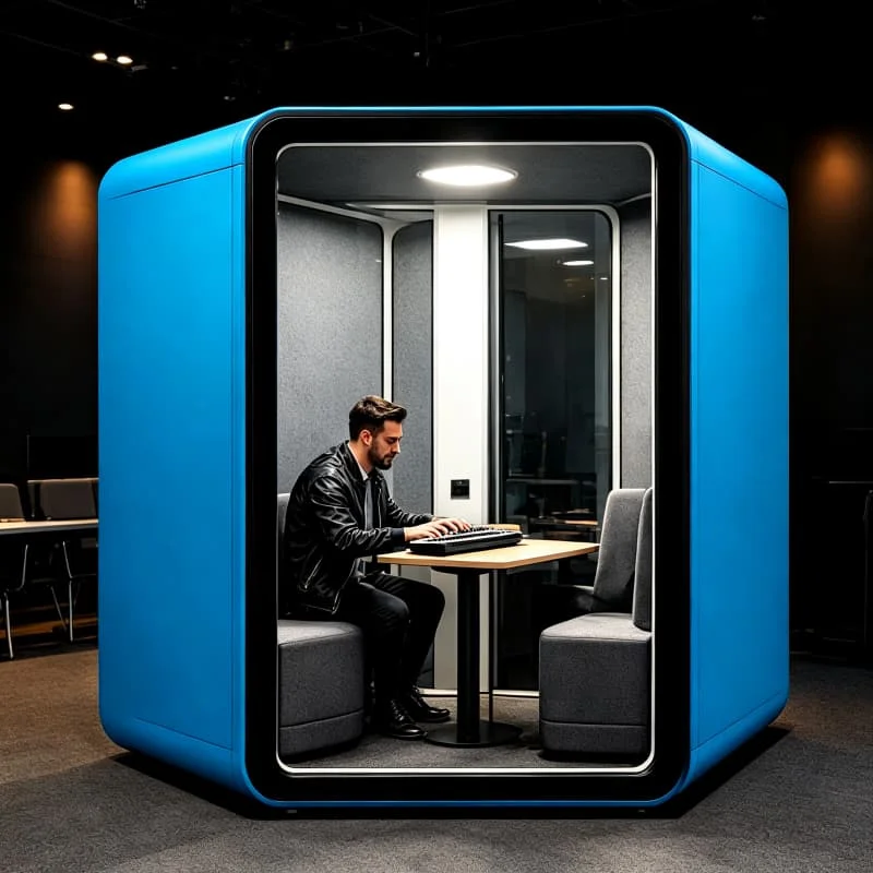 Custom Design Soundproof Pod Acoustic Booth Office Cabin with Color Options for Brand Identity Customized Silent Cabin Sale