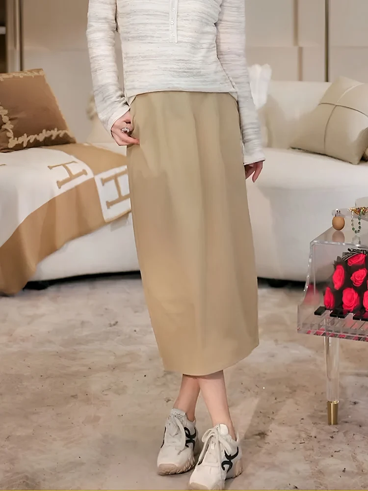 

High Waist Floral Bouffant Midi Skirt Women's Summer 2026 New Style Slimming Polyester Fiber Casual Breathable Skirt