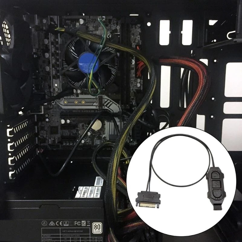 ARGB Controller 5V 3PIN to Extension Cable Light Regulator PC Case Synchronization