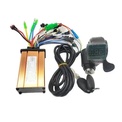 Electric Bike/Bicycle E-bike E-scooter Brushless Controller 24V 36V 48V 250W 350W  10A 12A 15A 18A 20A with Twist Thumb Throttle