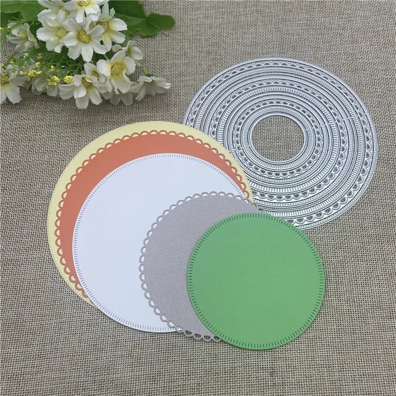 

Round Metal Cutting Dies Stencils For DIY Scrapbooking Decorative Embossing Handcraft Template