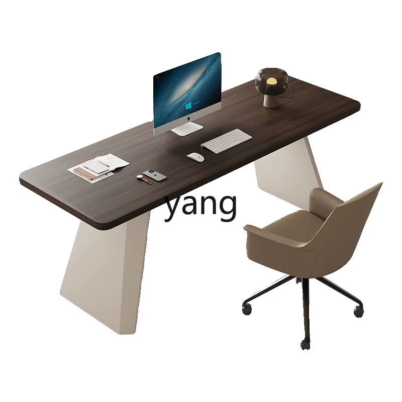 

CX Minimalist Retro Style Study Modern Desk High-Grade Solid Wood Writing Computer Desk