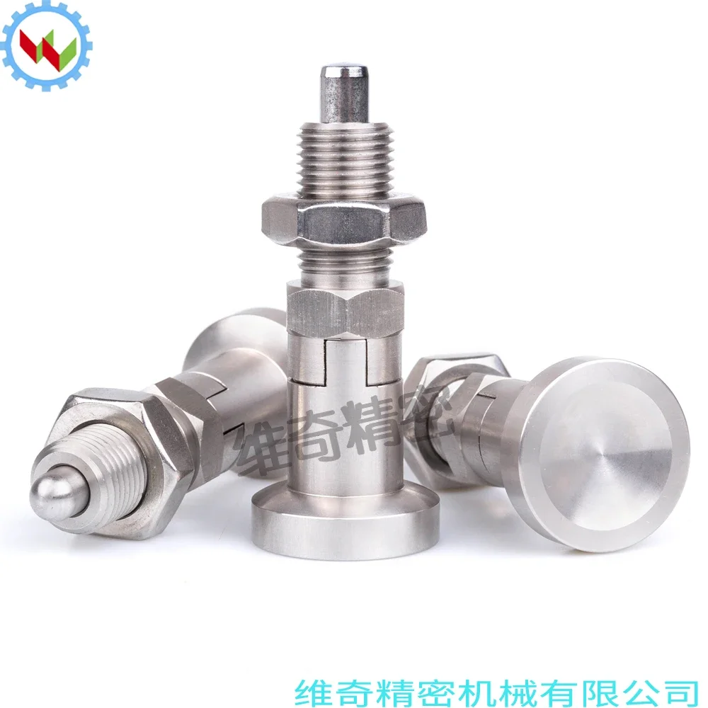 1PC All stainless steel knob plunger 22120.0620 M16 handle, split positioning column indexing pin elastic pull pin