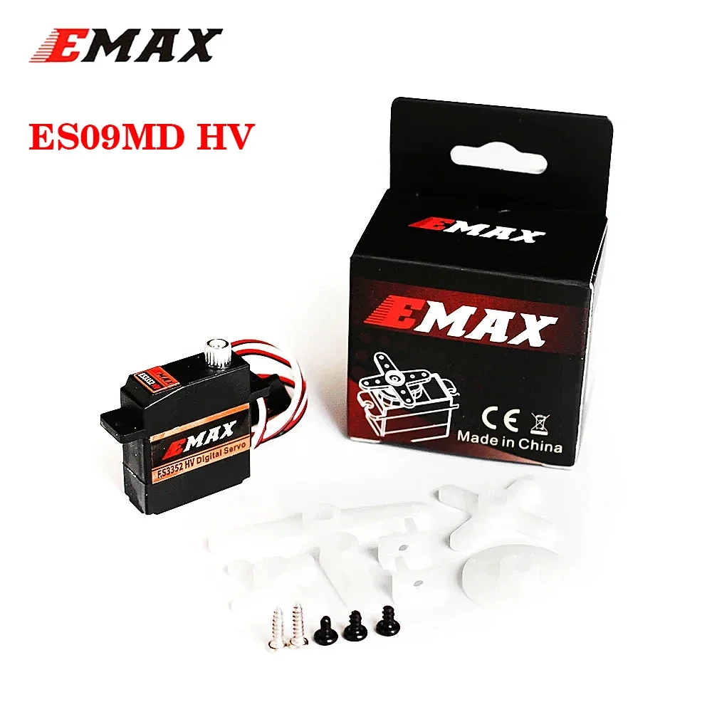 EMAX-Servo estándar Digital ES3352 HV, engranaje de Metal de alto voltaje, 12G, multiusos, para coche RC, Robot, avión, Dron