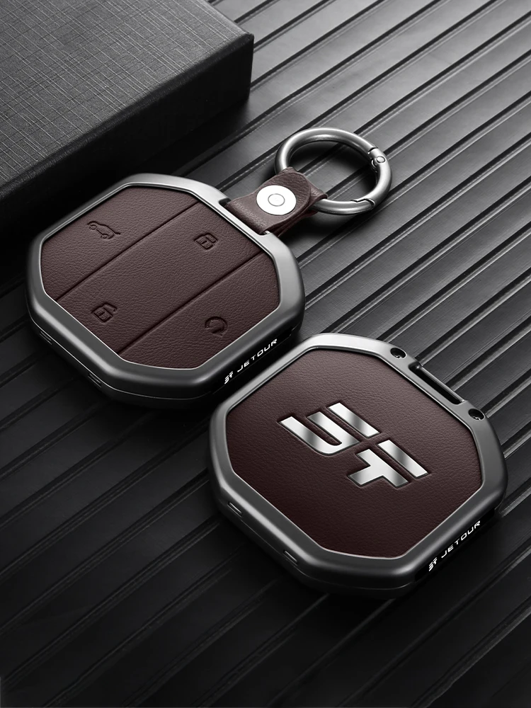Autoschlüssel-Schutzhülle für Chery Jetour T1 T2 Traveller I-DM Votour T10 Freedom Schlüsselanhänger aus Zinklegierung Vollschutz Stoßfest – Detail 7