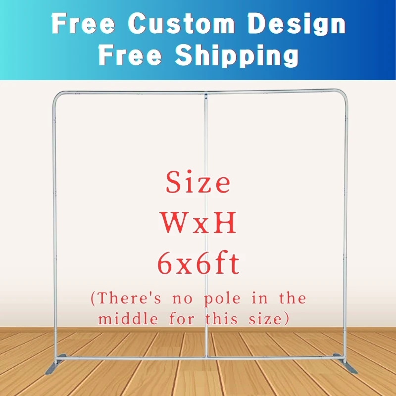 

6x6ft Backdrop Stand Photo booth Pillowcase Tension Cover for Baby Shower,Wedding,Birthday,Party Photography Backgrounds