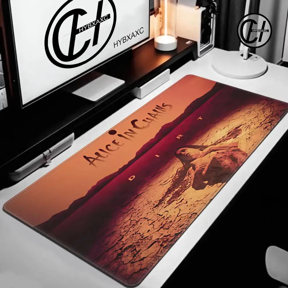 Rock Band Alice in Chains Dirt For PC Large MousePads Desk Gaming Mouse Pad Stitched Edges Base Extended