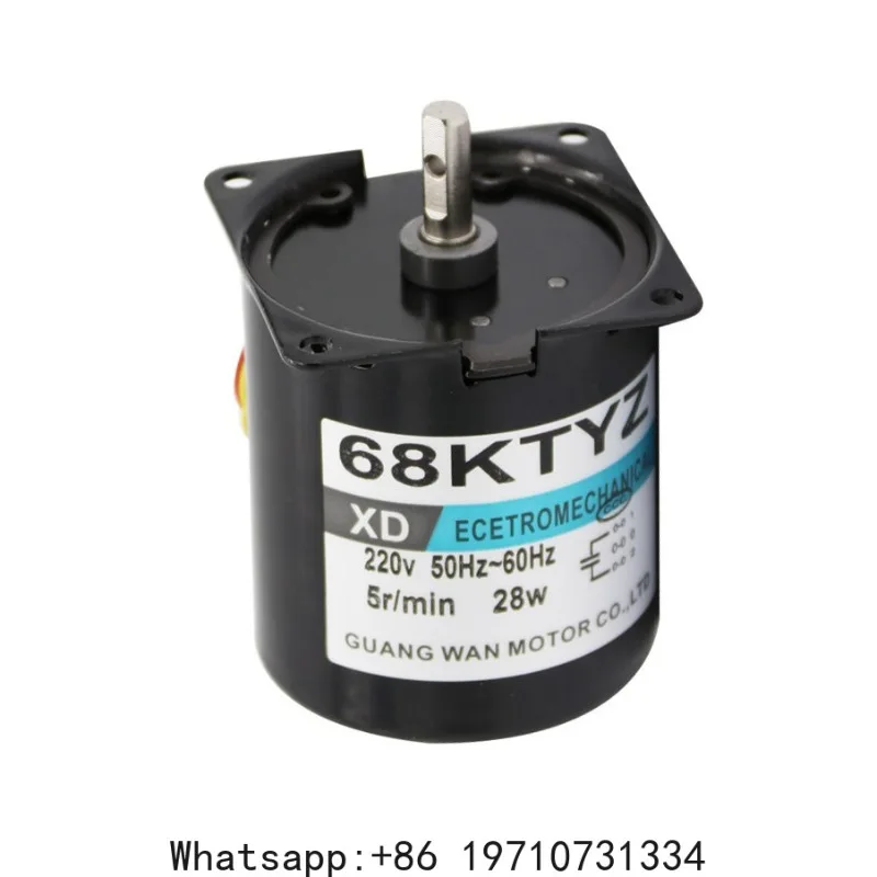 

68KTYZ 68-KTYZ 28W AC 220V Permanent Magnet Synchronous Gear Motor 1 RPM 2.5RPM 5RPM 10RPM 15RPM 20RPM 30RPM 50RPM small motor
