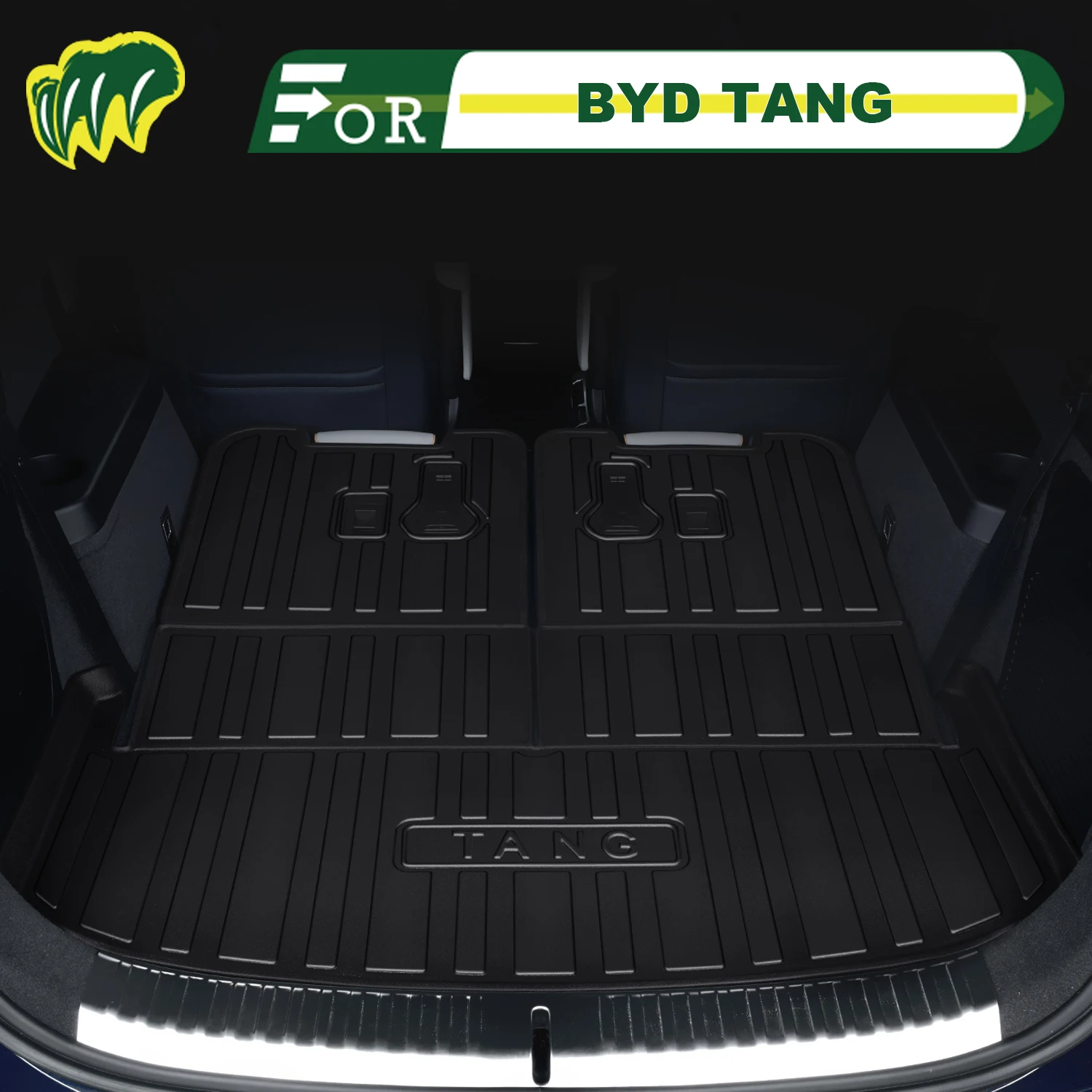 

For BYD TANG DMP/DMi/EV/Fuel 2018-2025 TPE Custom Fit Car Trunk Mat Cargo Mat 3D Shaped Trunk Liner Rear Trunk Protection Mat