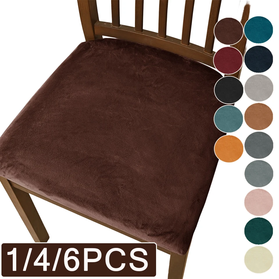 

1/4/6pc Jacquardsilver Fox Chair Cover Slipcover for Dining Room ,chair Seat Cover for Wedding Banquet Office Chair Protector