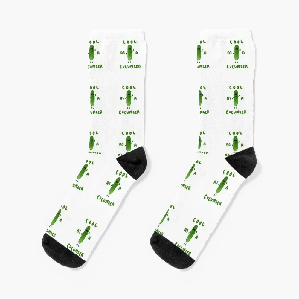 

Cool as a Cucumber Socks crazy hockey Socks Ladies Men's