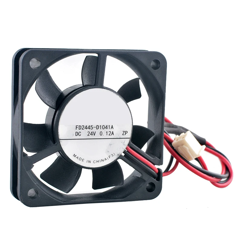 FD2445-D1041A 45mm Dual Ball Bearing Cooling Fan 4.5cm DC24V 0.12A 2-Pin for Frequency Converter Power Supply