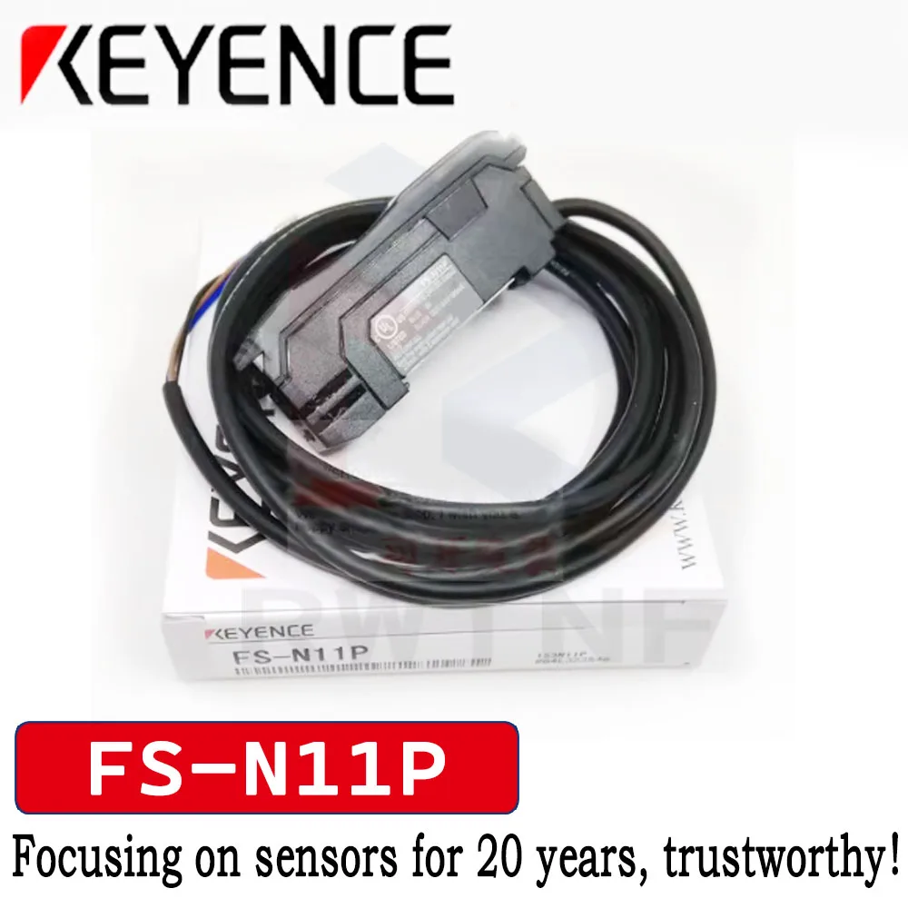 New genuine KEYENCE FS-N11P digital fiber amplifier PNP sensor, 100% original warehouse stock.