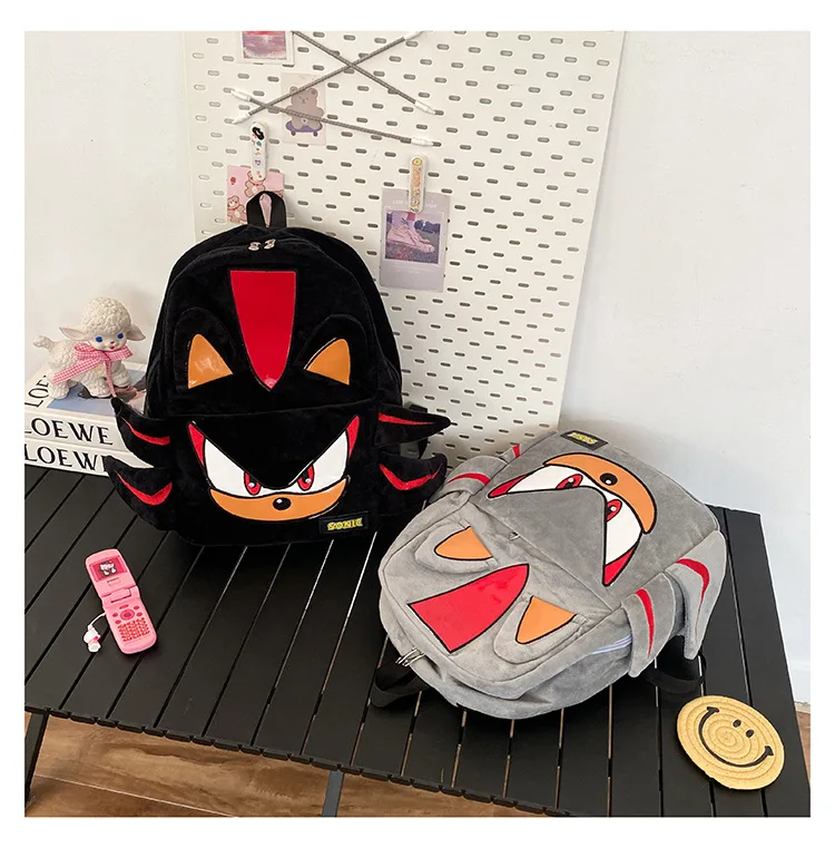 

Рюкзак Shadow Sonic Tails Amy Rose: Практичный плюшевый рюкзак-ежик для студентов, путешествий и подарков к школе