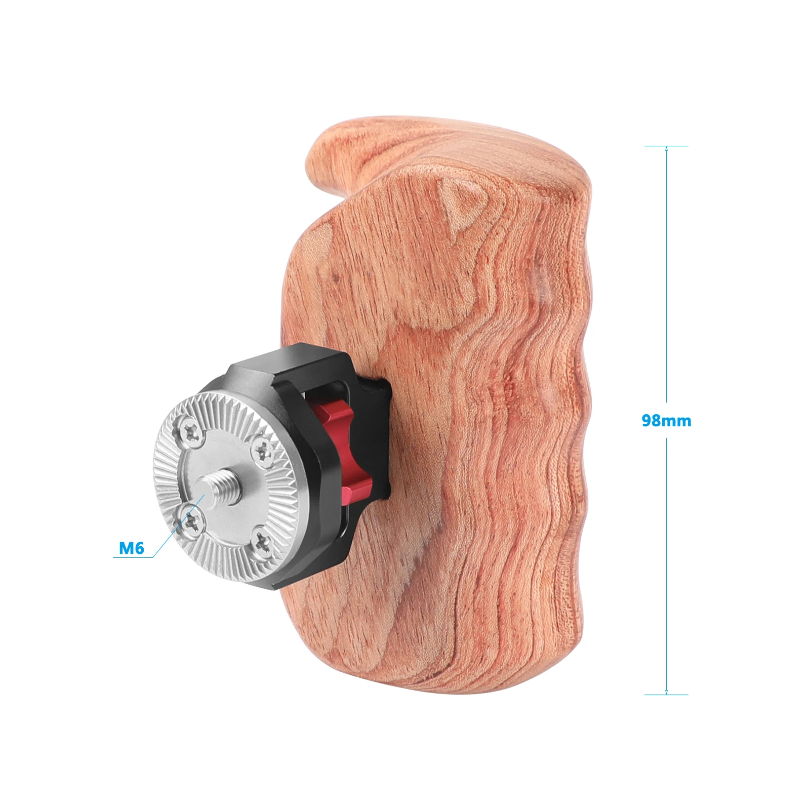 CAMVATE 2 قطعة مقبض خشبي مع حامل روزيت قياسي M6 ملولب لأقفاص فيديو DV (كاميرا أحمر/جهاز أحمر/جهاز كاميرا SLR #5