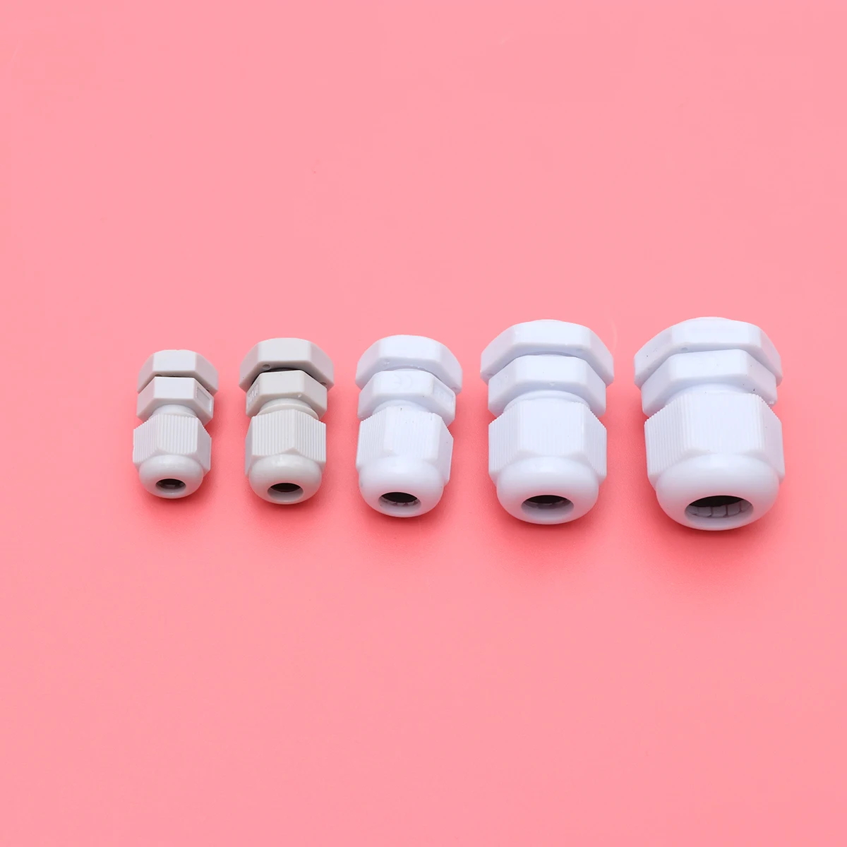 

20Pcs Waterproof Cable Gland Connectors Nylon Plastic for Electrical Panels Machines M8 10 12 16 18 Cable Gland Connector