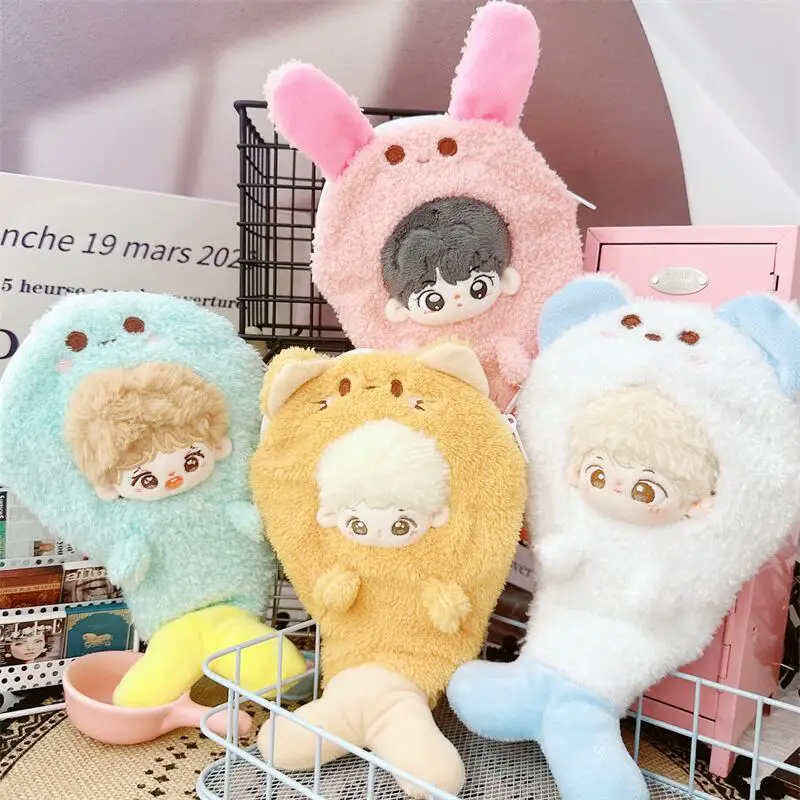 

Kawaii Fluffy Animals Doll Clothes, Cute Bear, Cat, Coat, Keychain for Bag Decor, DIY Doll Clothes Accessory, 10cm,Gifts,Kids,