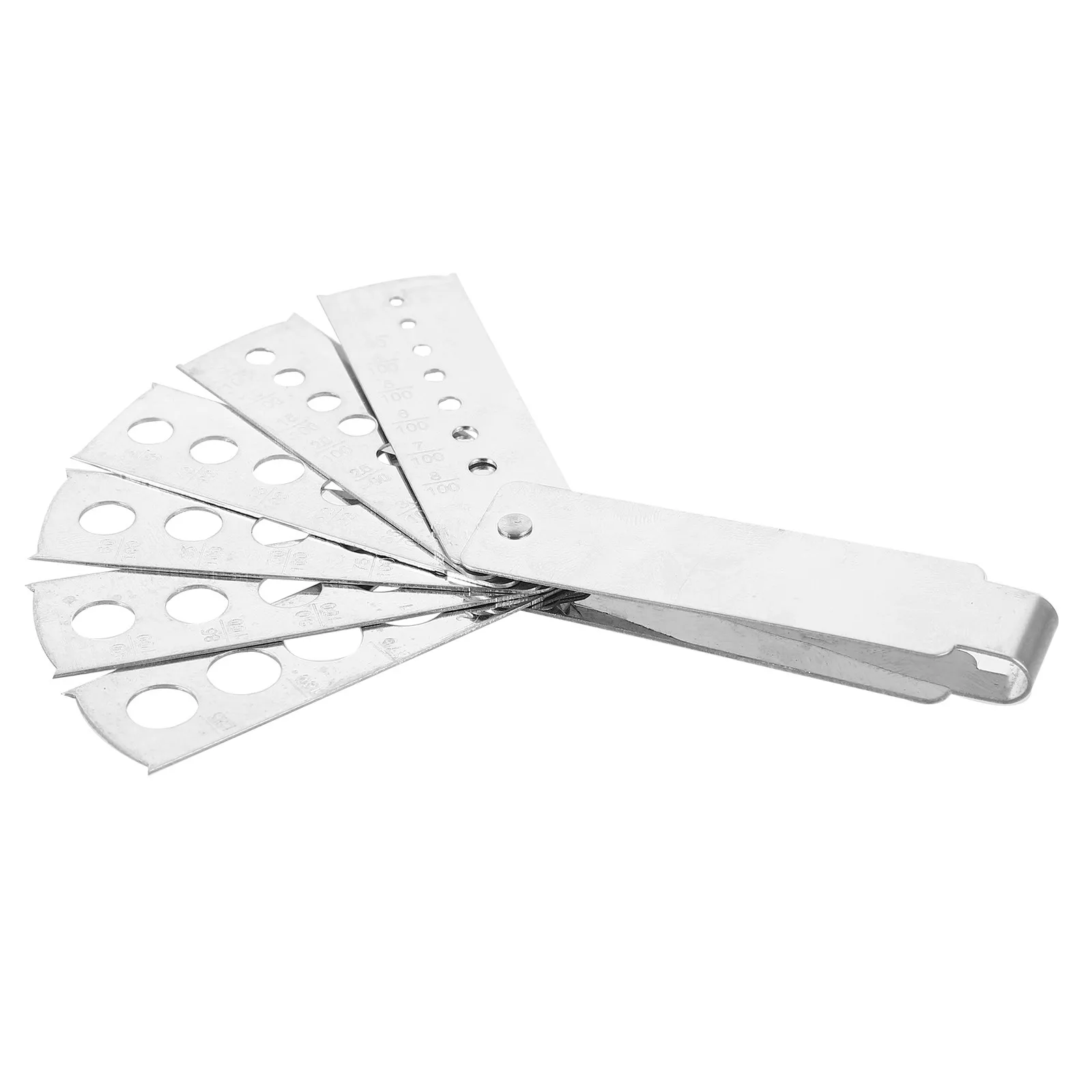 

1Set Stainless Steel Gem Measuring Tool Multi-Hole Gem Sizer Portable Precise Jewelry Measure Tool for Gemologist