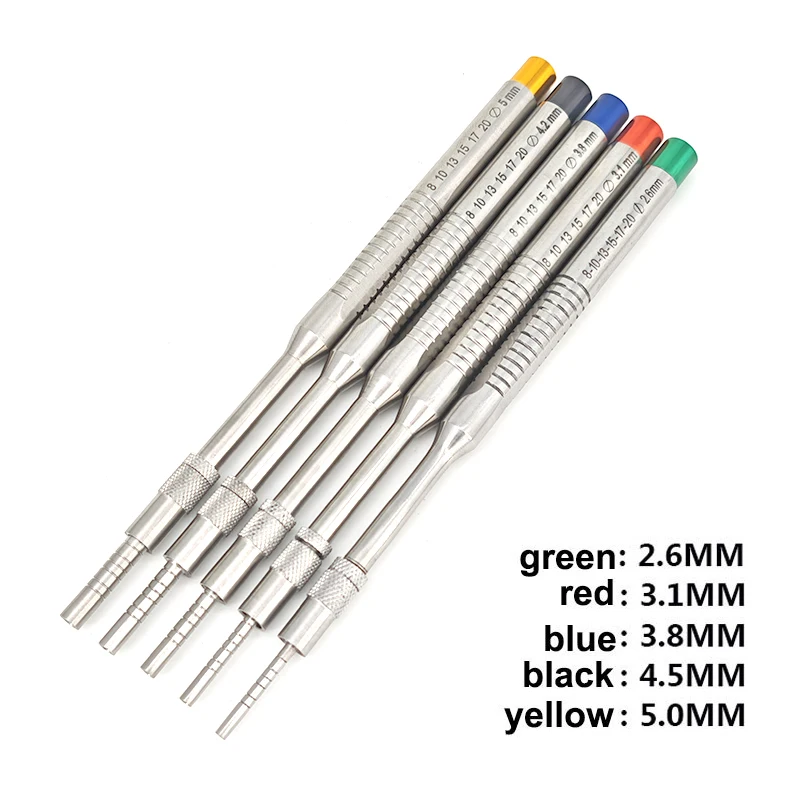 5PCS/set Dentistry Maxillary Sinus Lifting Osteotomes Concave Tip Angled Osteotomes Dental Elevator Tools Implant Bone Extruder