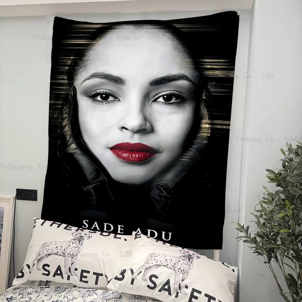 Singer Sade Adu Colorful Tapestry Wall Hanging Hanging Tarot Hippie Wall Rugs Dorm Art Home Decor