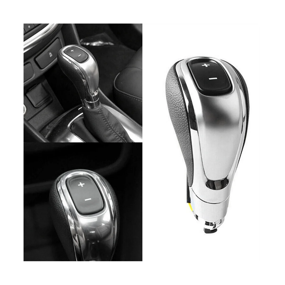 Automatic Gear Shift Knob Lever Black & Silver for Buick Encore 2013-2019 2277550