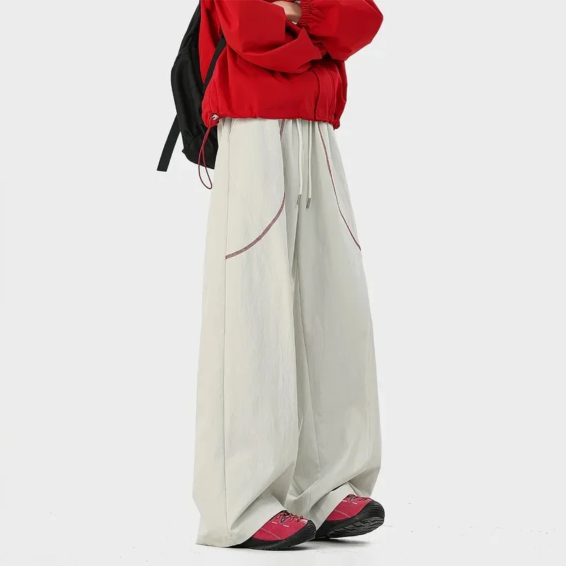 Outdoor Functional Lightweight Paratrooper Pants Spring Windproof Quick-Drying Straight Loose Breathable Sports Casual Trousers