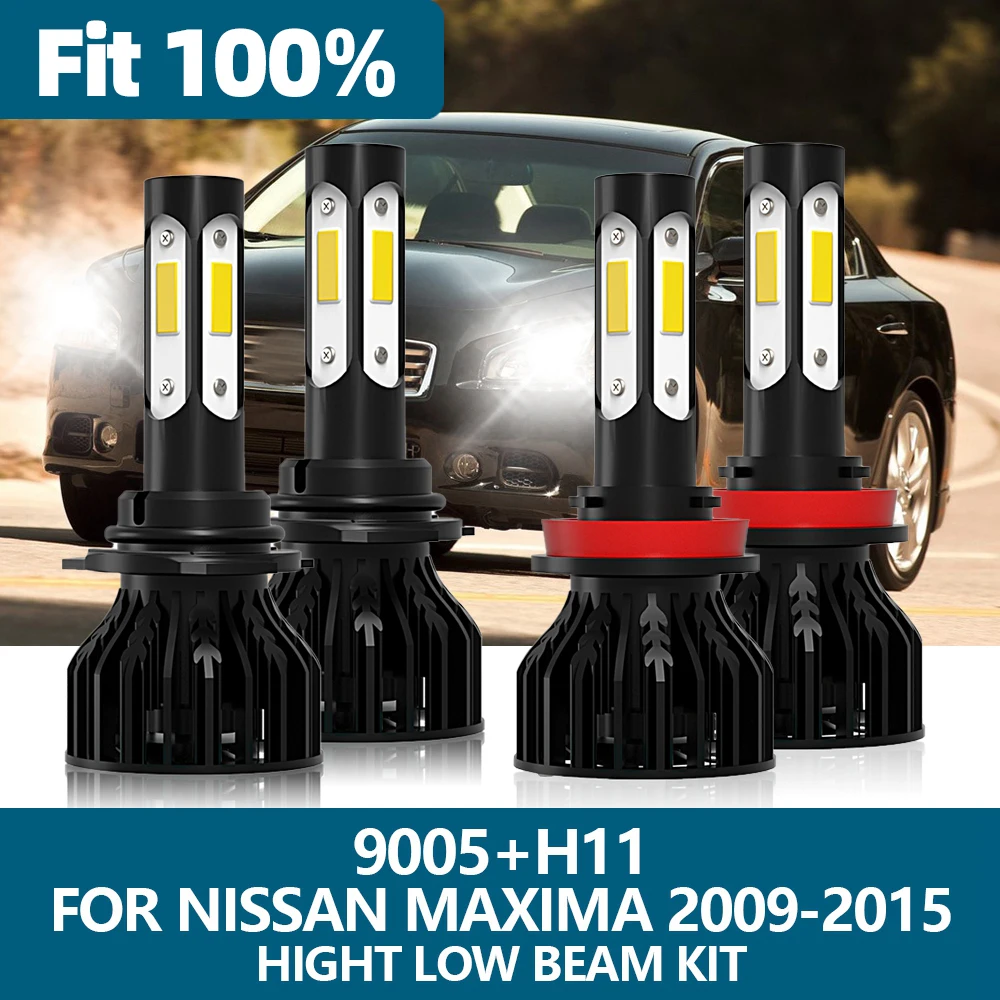 

LED Headlight Bulb 100W 6000K CSP Car Headlamp 9005 Auto Lamps H11 Turbo For Nissan Maxima 2009 2010 2011 2012 2013 2014 2015