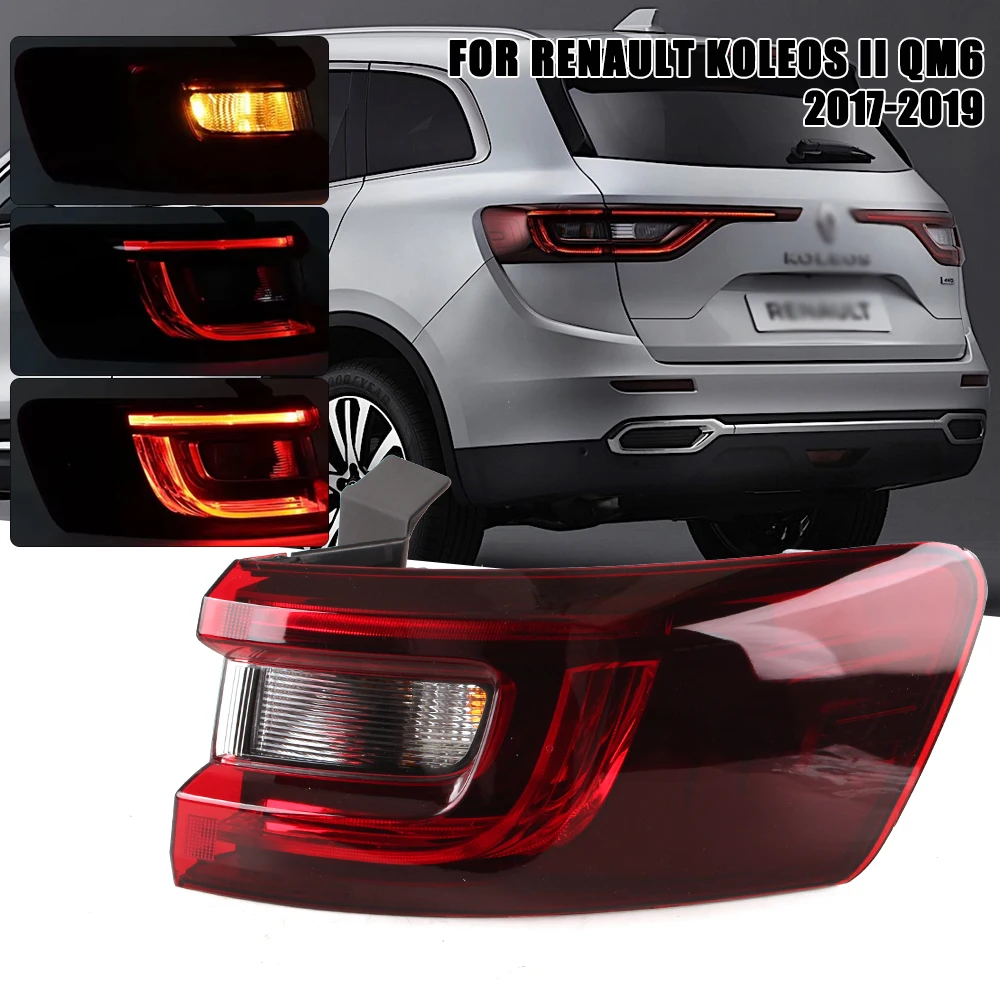 Left/Right Side Tail Lamp For Renault Koleos II QM6 2017 2018 2019 Rear Tail Light Brake Lamp with