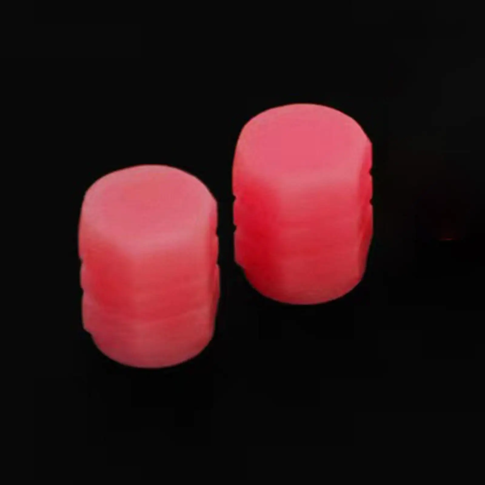 2Pcs Fluorescent Car Tire Valve Stem Caps Glow in Dark Dustproof Auto Styling