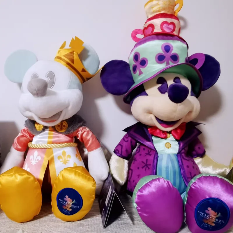 Hot Disney Mickey Mouse The Main Attraction March Alice Wonderland Mad Tea Party Mickey July Carousel Plush Toy Gift Collects