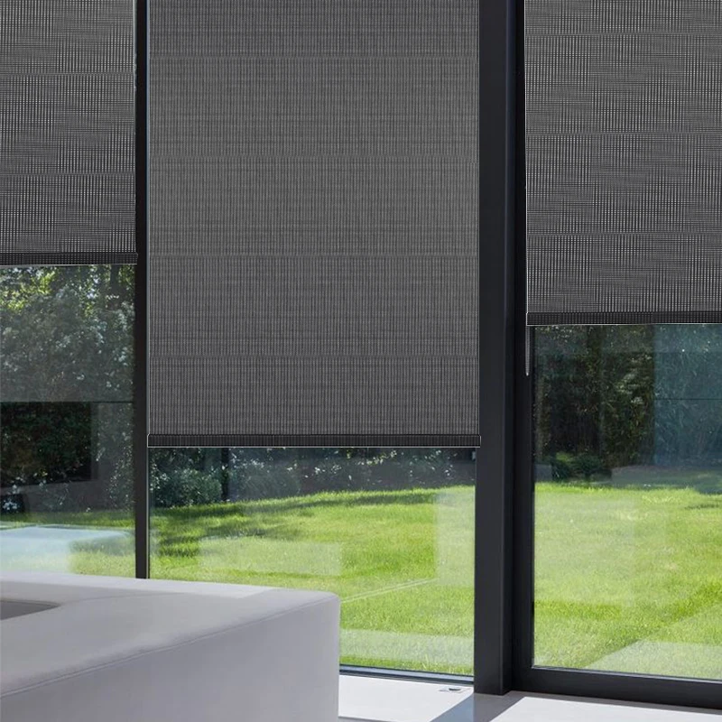 ستائر لاسلكية ذكية مزودة بمحركات ستائر رومانية لتظليل النافذة #5