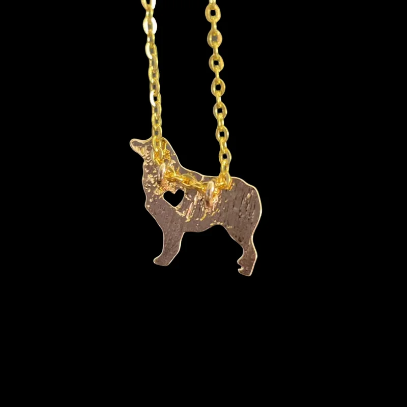 Shepherd dog necklace, dog pendant, pet enthusiast, cute, unique