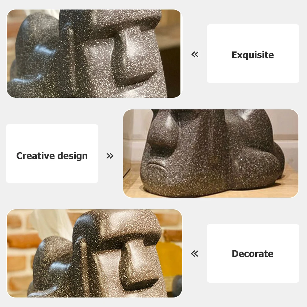 

Retro Moai Novelty Napkin Holder Cute Vintage Paper Holder Napkin Bedroom Cute Tissue Box Cover Decor Novelty Household