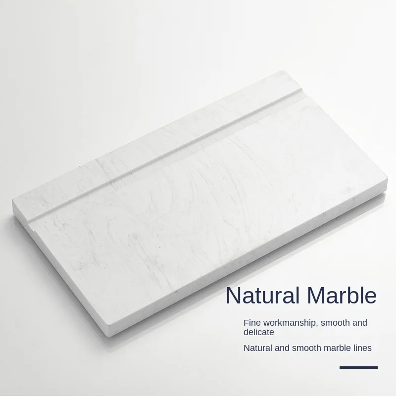 Bathroom retractable storage shelf tray, multifunctional marble bathtub tray