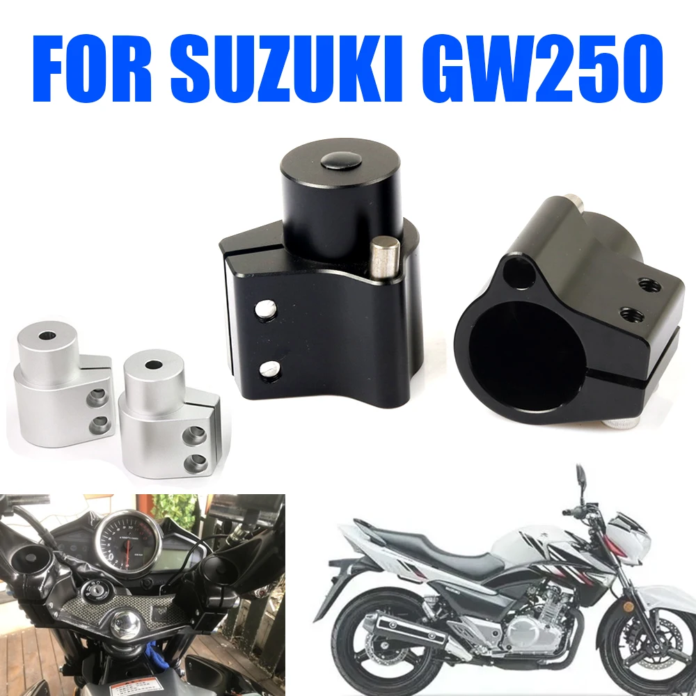 Motorcycle Accessories Handle Bar Clamp Raised Extend Handlebar Mount Riser For SUZUKI GW 250 GW250 INAZUMA 2011 - 2018 Heighter