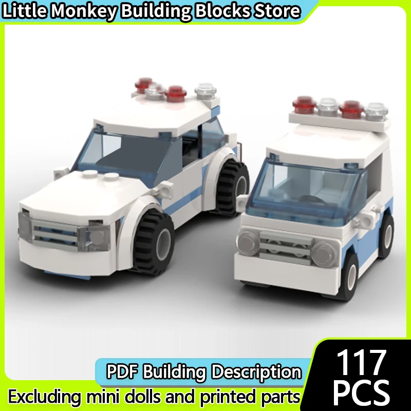 

Speed Racing Car Model MOC Building Bricks New York Police Cars Modular Technology Children Holiday Gifts Assemble Toys Suit
